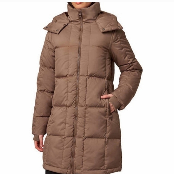 Mondetta Jackets & Blazers - Mondetta Ladies Square Quilted Down Parka ~ brown nwt